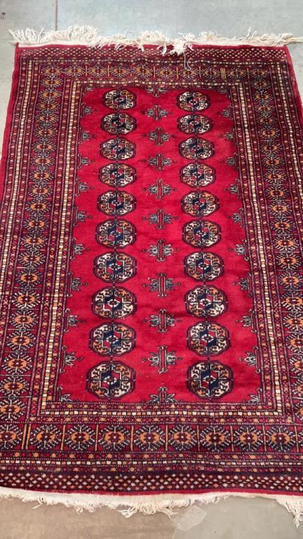 Vintage Turkoman Throw Rug (1 of 1)
