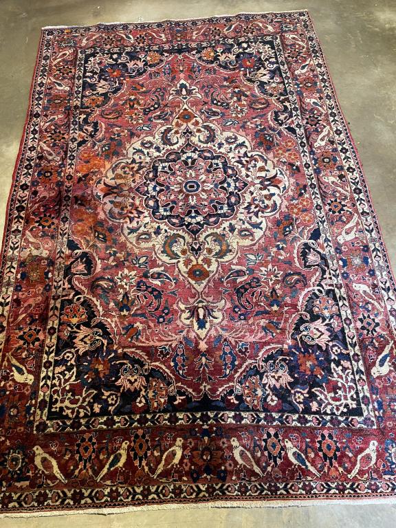 Vintage Hand Knotted Meshed Style Persian Area Rug (1 of 4)