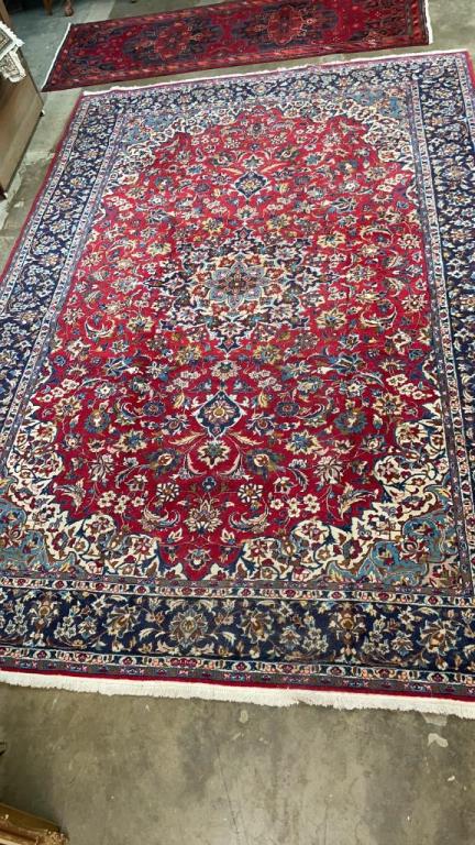 13 x 9 Vintage Hand Knotted Nain Rug (1 of 4)