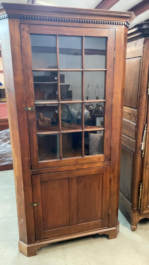 NC Walnut Corner Cupboard (1 of 4)