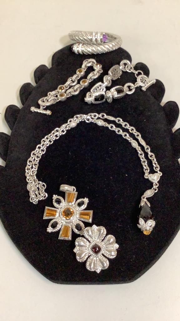 6 Pieces Judith Ripka Sterling Jewelry (1 of 5)