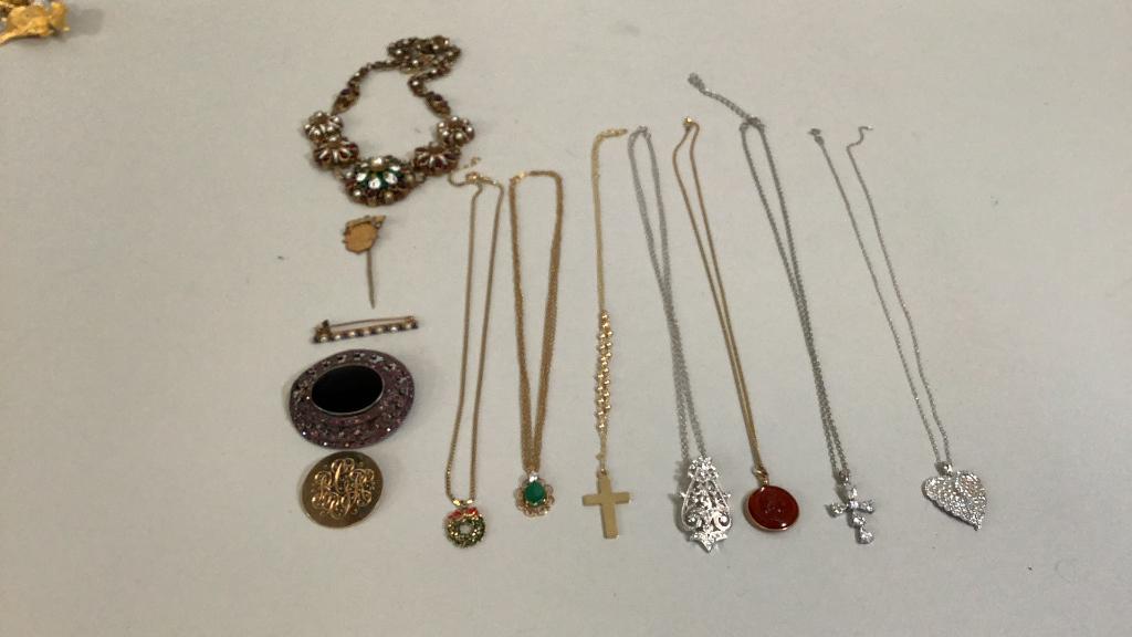 12 Pieces Jewelry, 14 k, 925, Other (1 of 5)