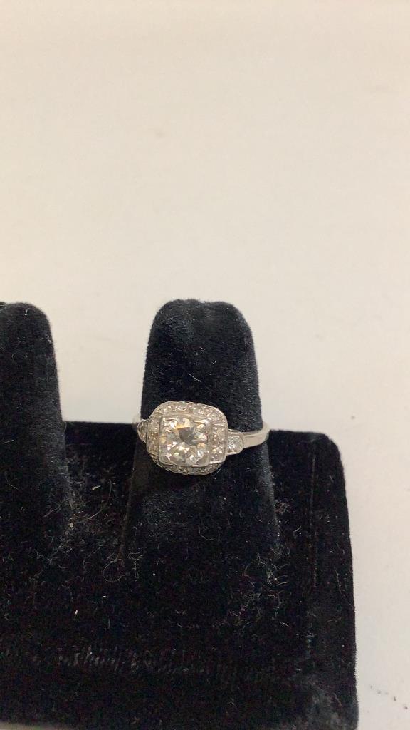 Ladies Diamond Ring, Set in Platinum (1 of 3)