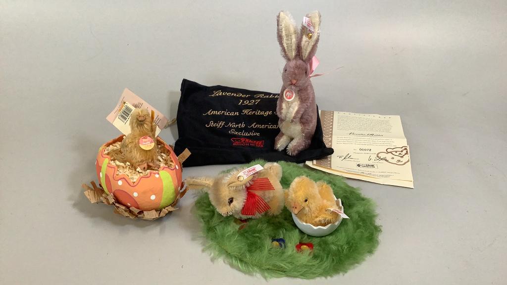 3 Steiff Easter Animals (1 of 8)