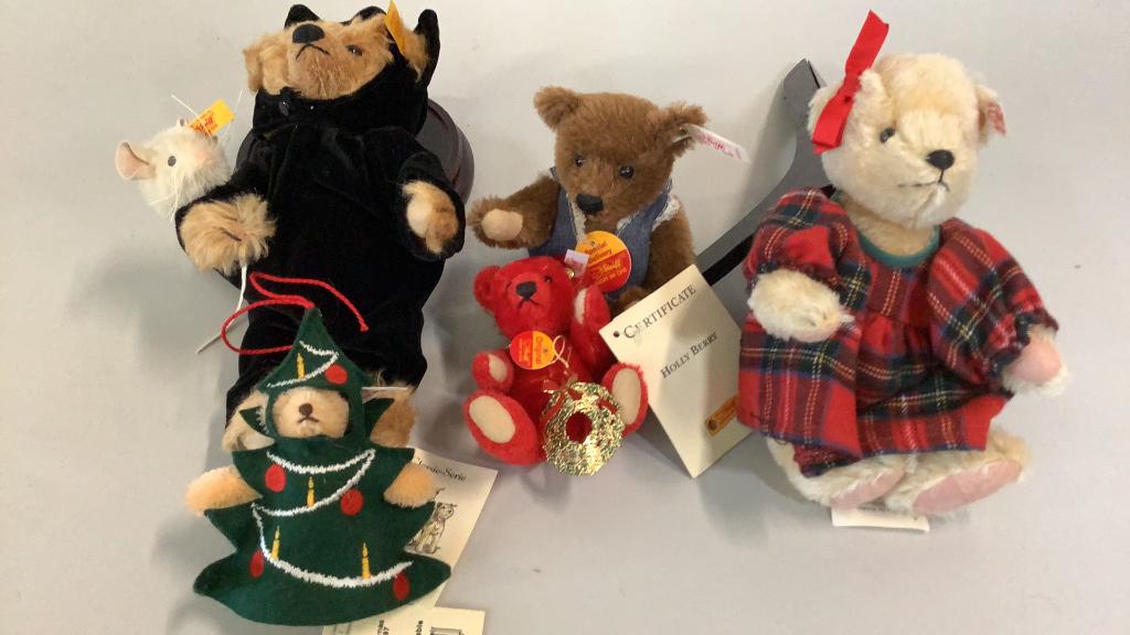 5 Steiff Bears (1 of 6)