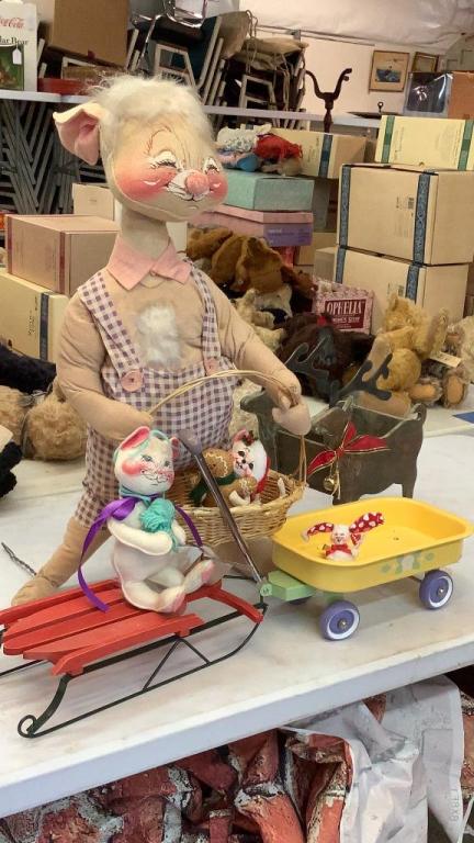 Annals Dolls, Doll Wagon, Doll Sled, Deer Sleigh (1 of 5)