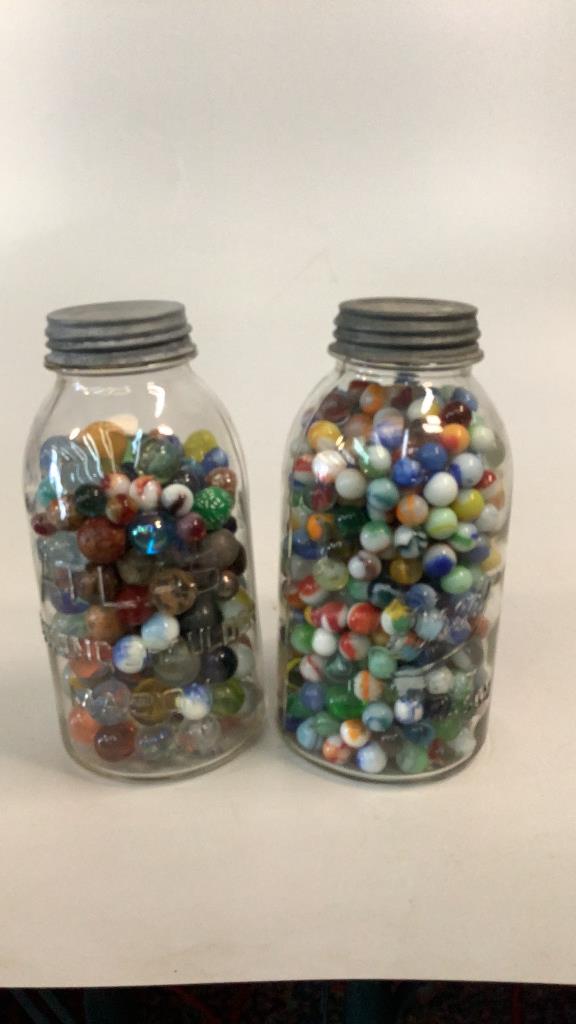 2 Half Gallon Jars Full Marbles (1 of 4)