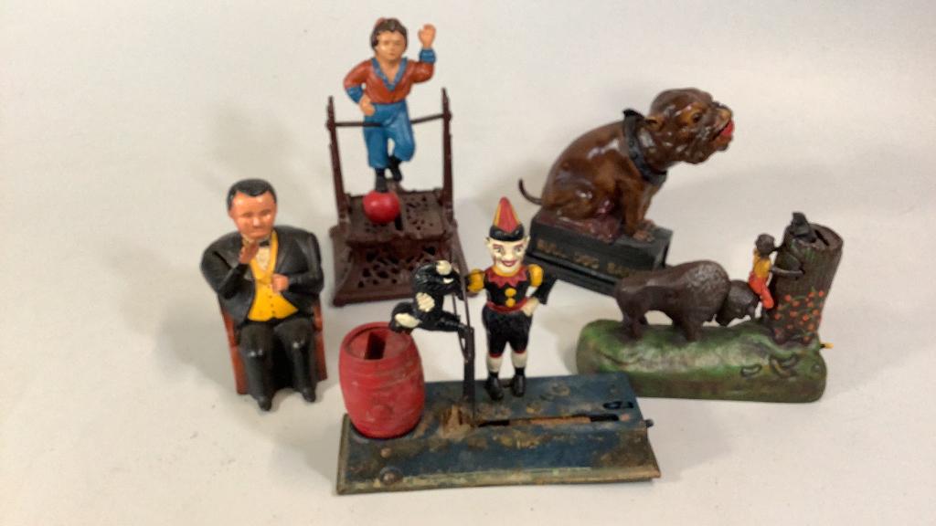 5 Reproduction Mechanical Banks (1 of 4)