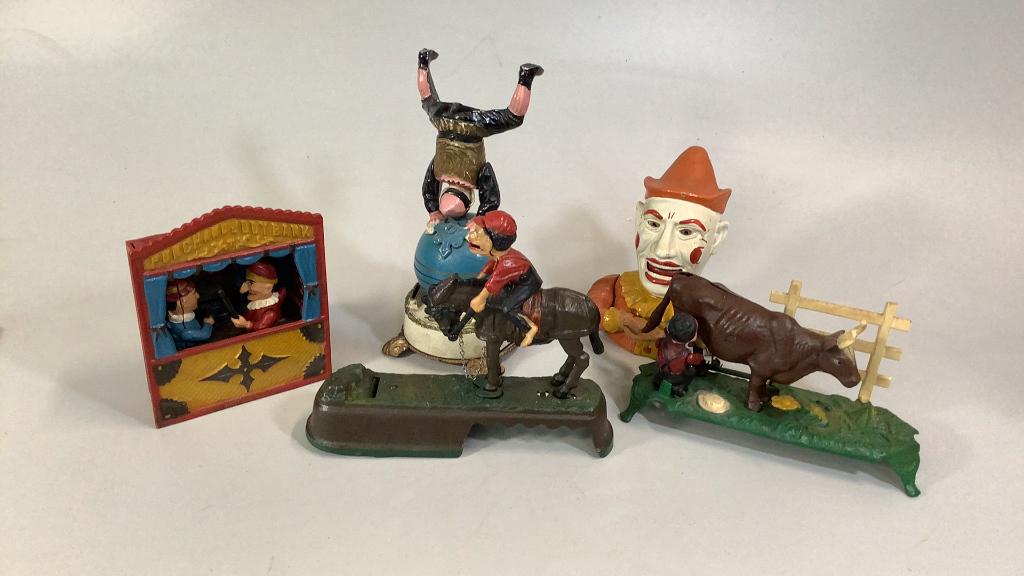 5 Reproduction Mechanical Banks (1 of 3)