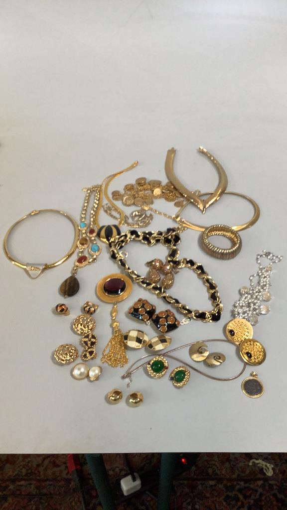 Group of Better Costume Jewelry: Bracelets, Necklaces, earrings