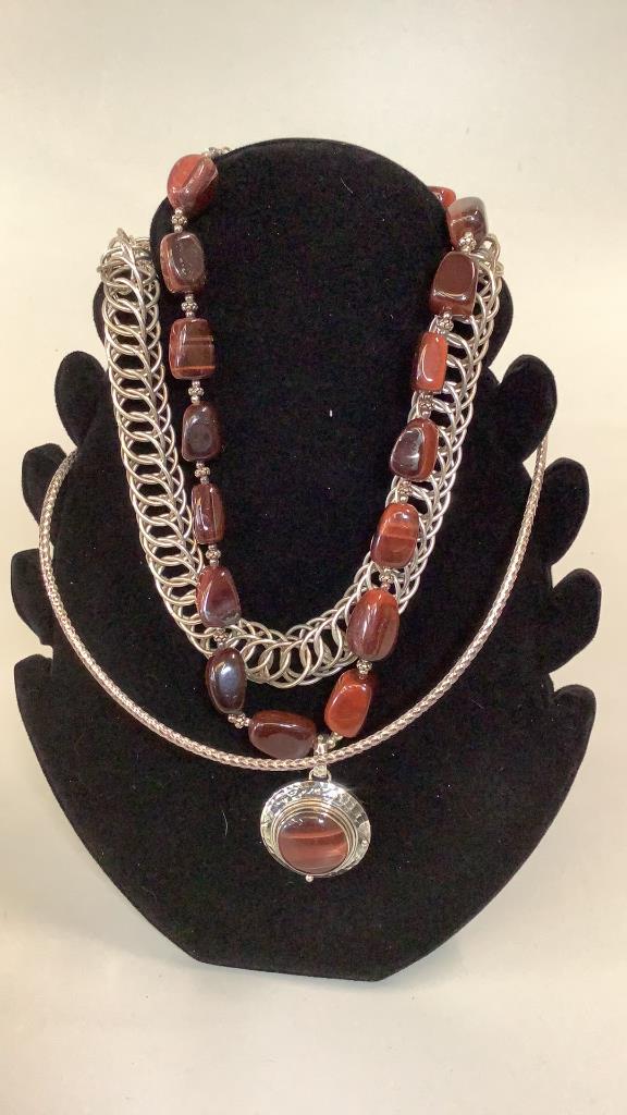 3 Sterling Necklaces (1 of 5)