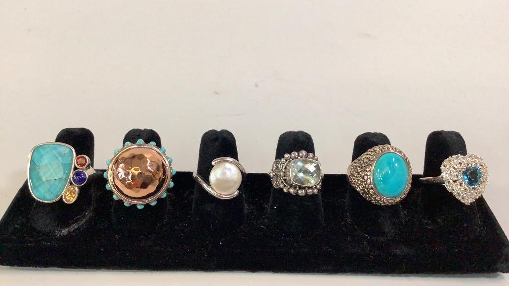 6 Sterling Rings (1 of 4)