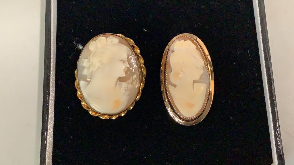 2 Cameo Brooches (1 of 4)