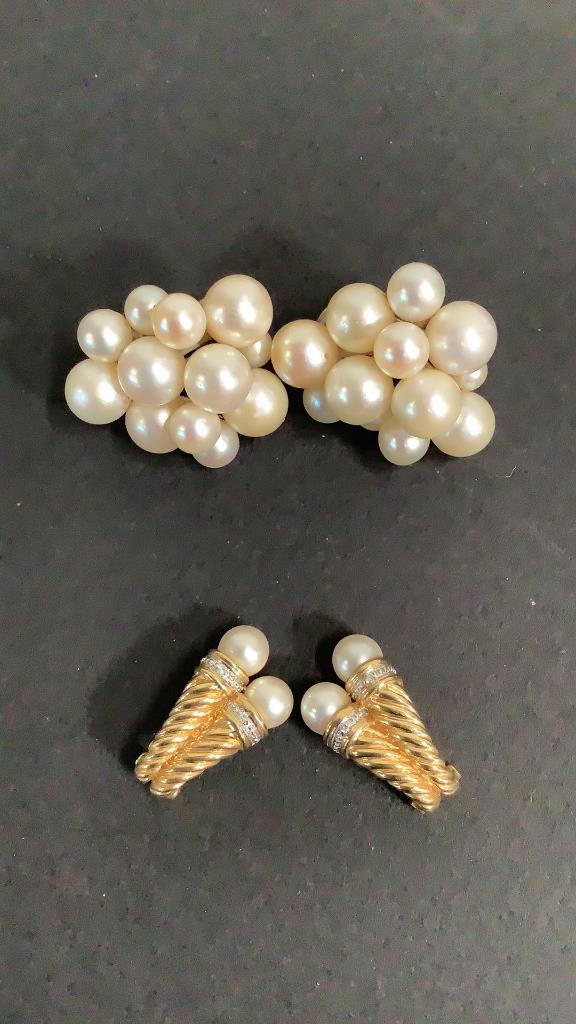 2 Pair 14K Earrings (1 of 6)