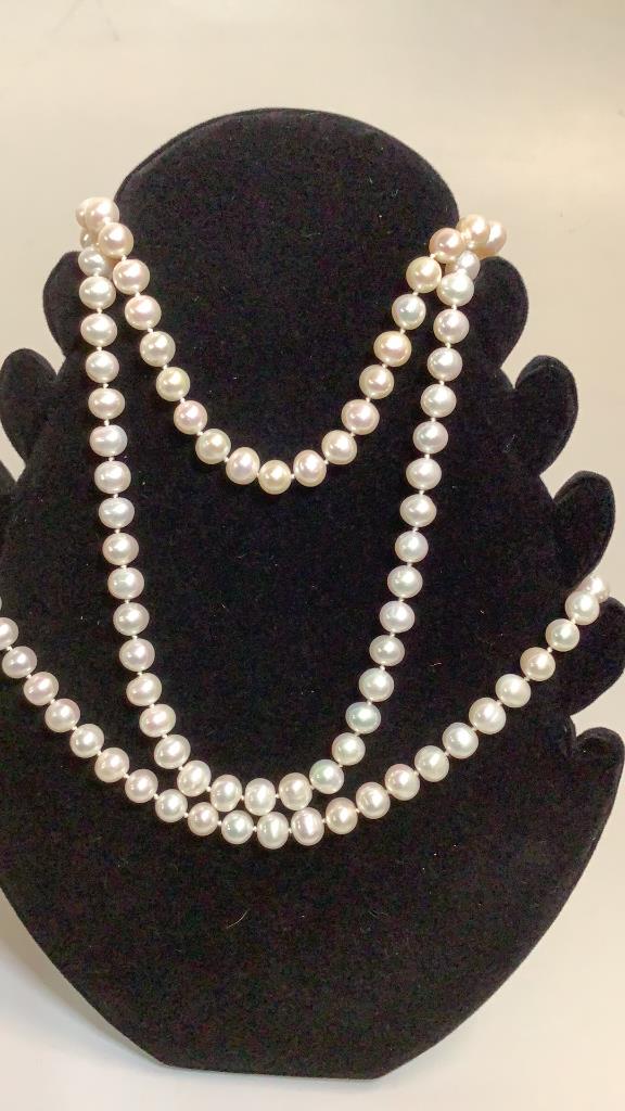 3 Pearl Necklaces, 14k Clasps (1 of 6)