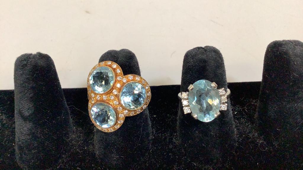 2 14 k Gold Gemstone Rings (1 of 4)