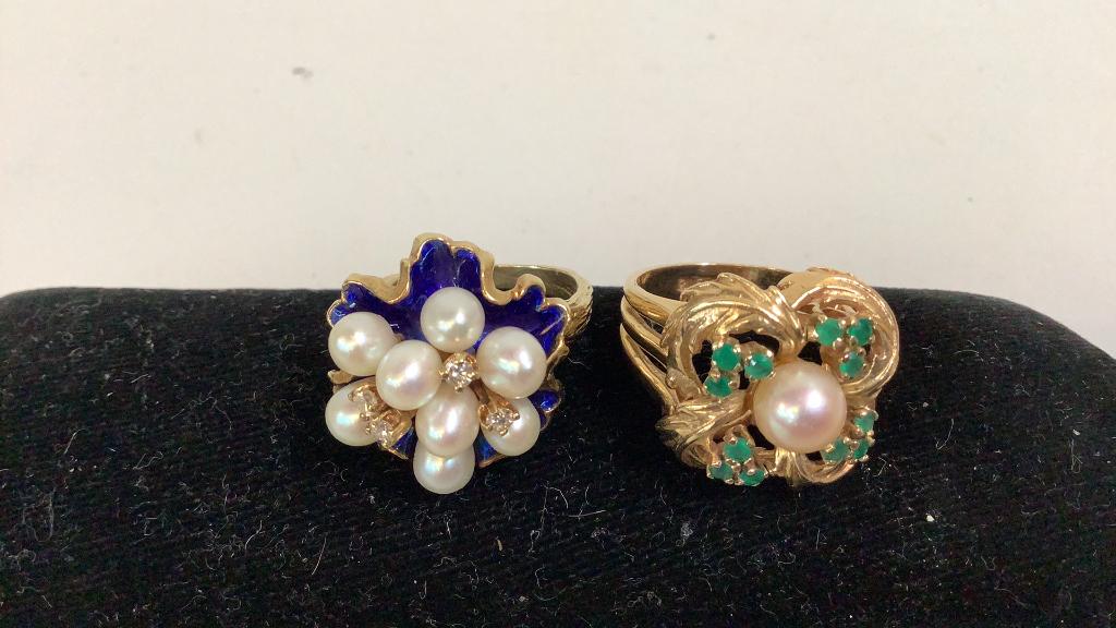 2 Pearl  Dinner Rings (1 of 4)