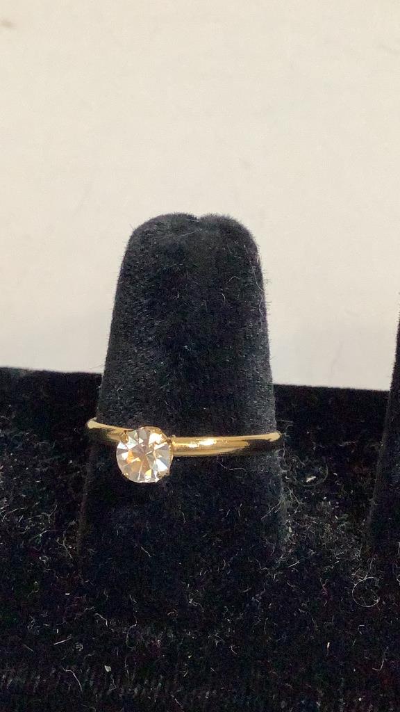 Solitaire Engagement Ring: Not Diamond ... Not Gold