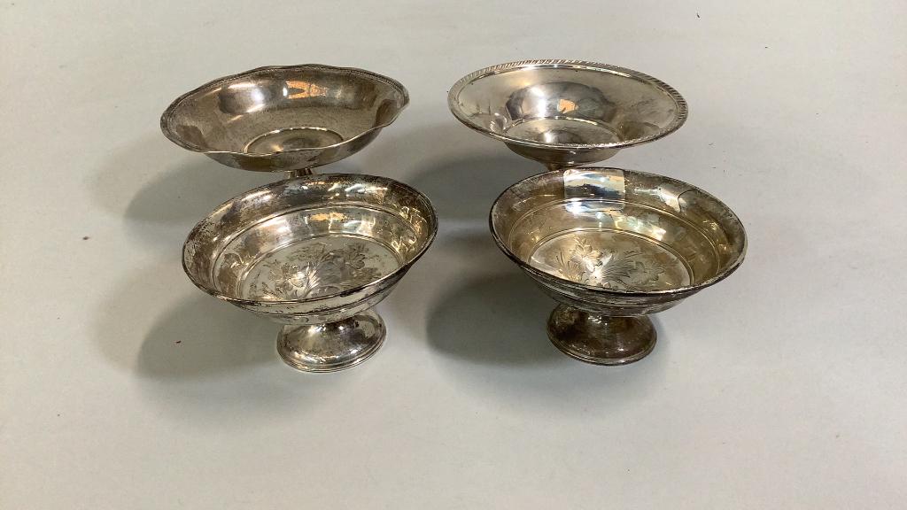 4 Sterling Footed Compotes (1 of 4)