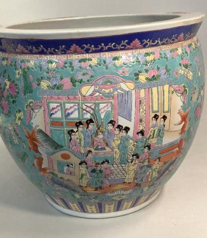 Large Asian Fish Bowl (1 of 6)