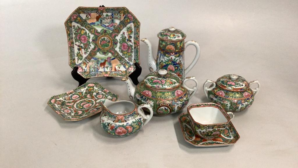 Famille Porcelain Tea Service (1 of 6)