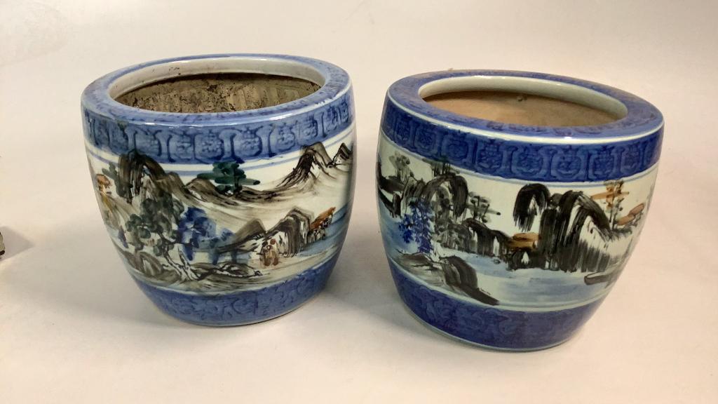 Pair Asian export Garden Planters (1 of 5)