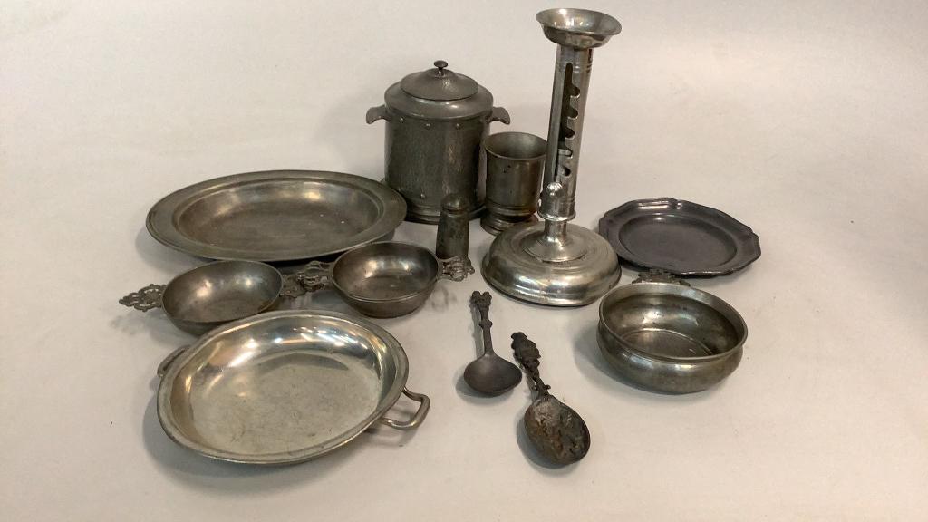 12 Pewter Items (1 of 5)