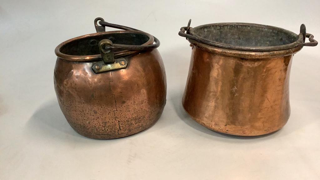 2 Copper Cooking Pots (1 of 5)