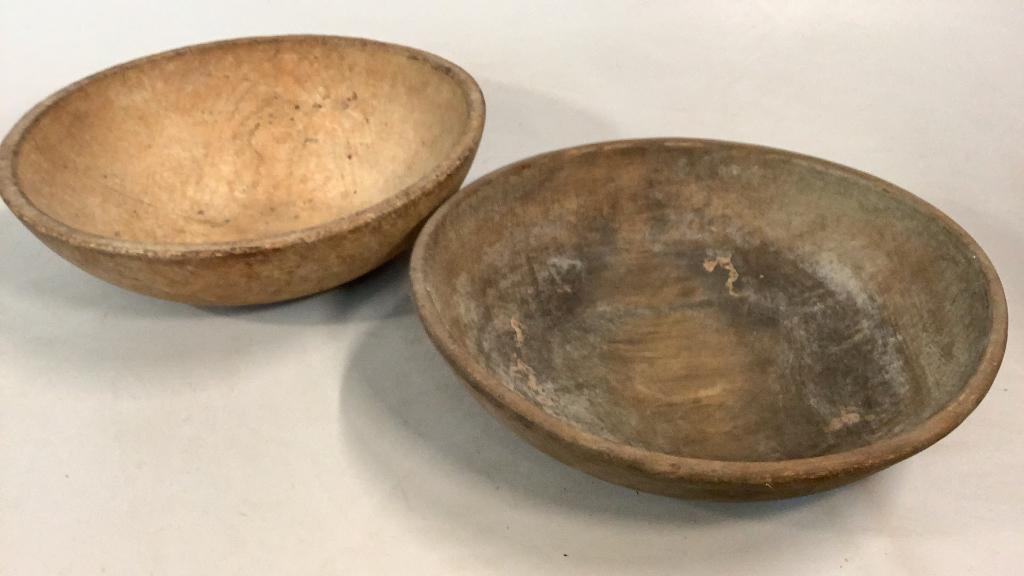 2 Wooden Dough Bowls (1 of 4)