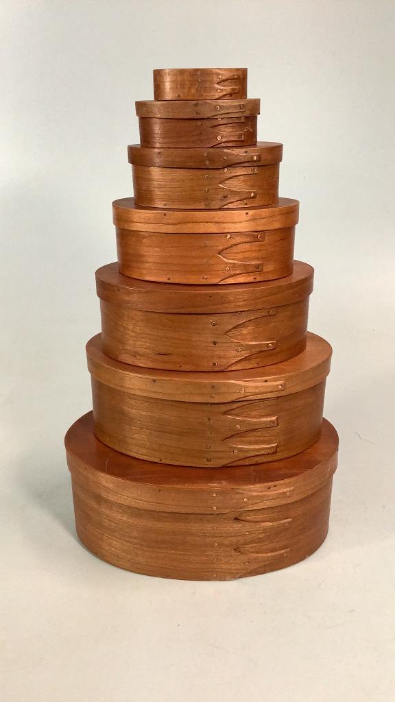 Set of Shaker Banded Pantry Boxes (1 of 5)