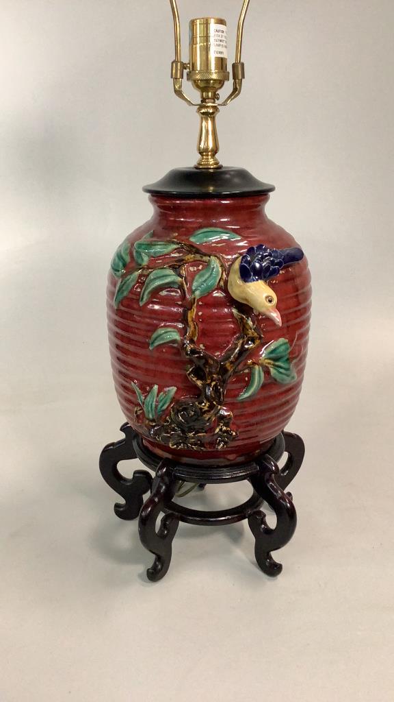 Majolica Style Lamp (1 of 5)