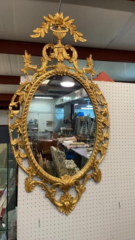 Carved & Gilded Italian Mirror (1 of 3)