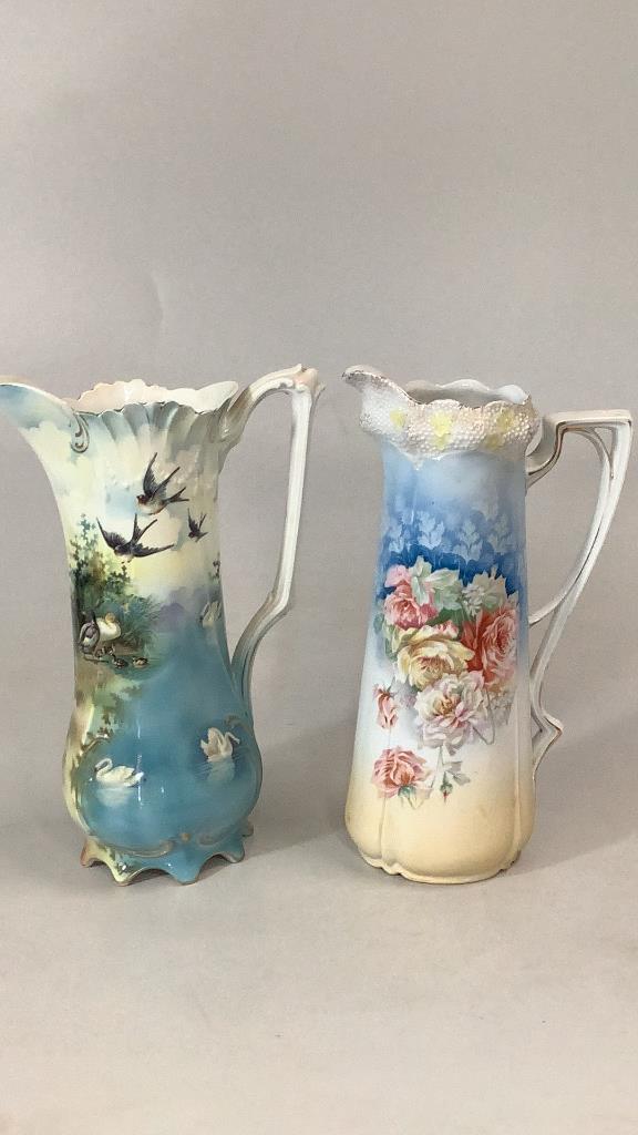 2 RS Prussia Porcelain Ewers (1 of 8)