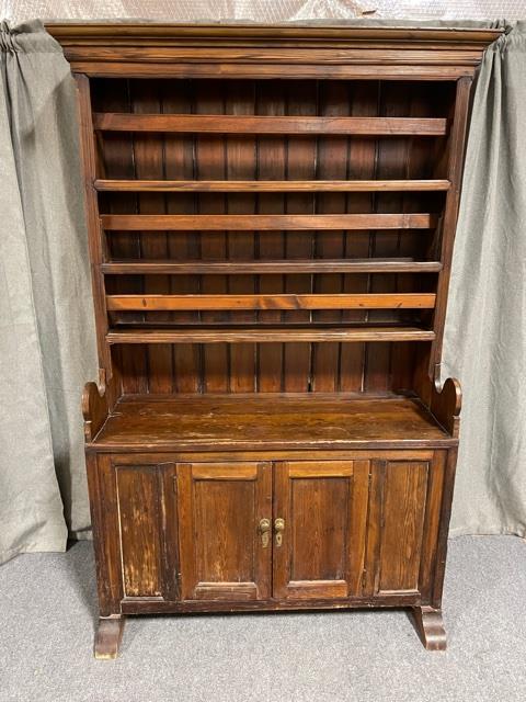 English Pine Pewter Cupboard (1 of 2)