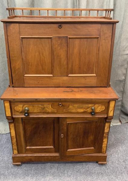 Antique Walnut Fall Front Desk (1 of 3)