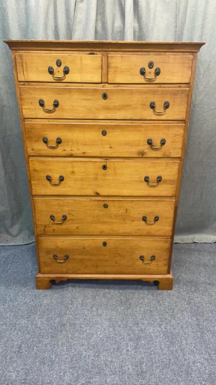 Chippendale Maple High Chest (1 of 5)