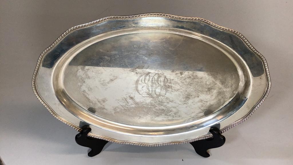 Oval Sterling Serving Tray (1 of 4)