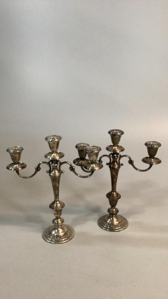 Pair Gorham Sterling Candelabra (1 of 6)