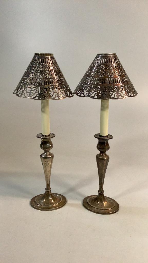 Pair Gorham Sterling Candlesticks (1 of 6)