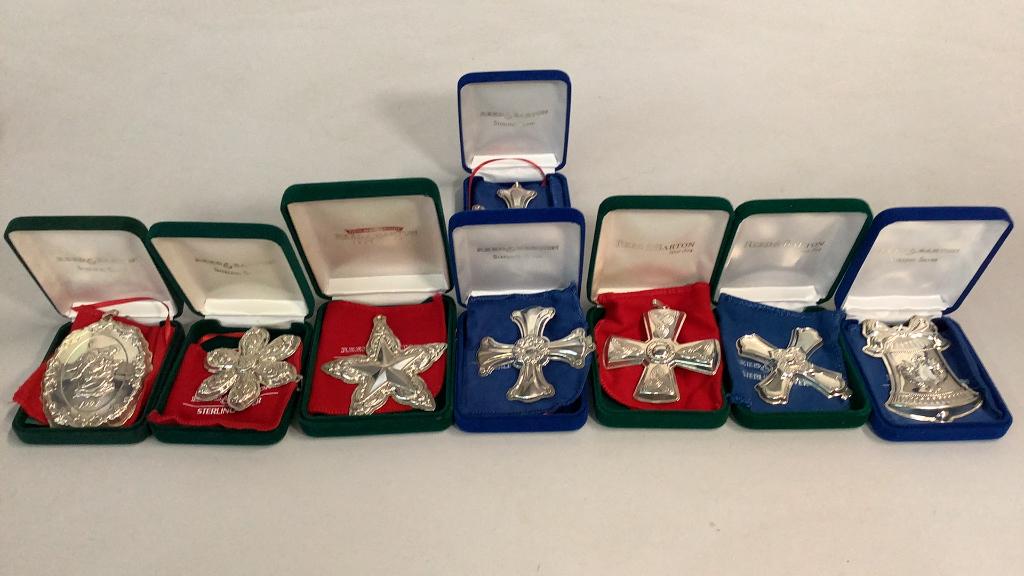 8 Reed and Barton Sterling Ornaments (1 of 4)