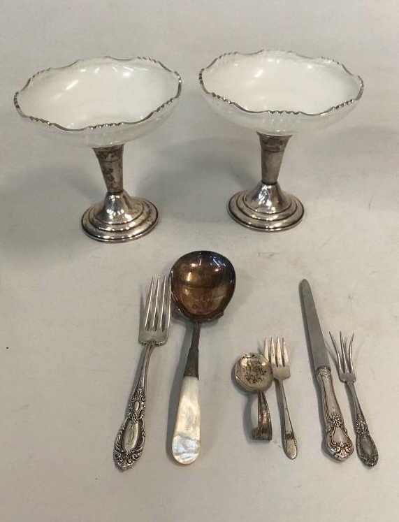 Sterling Compotes, Group Sterling Flatware (1 of 4)