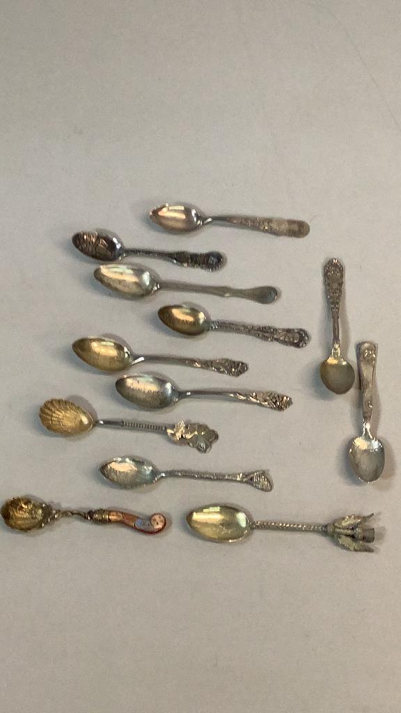 12 Sterling Collector Spoons (1 of 7)