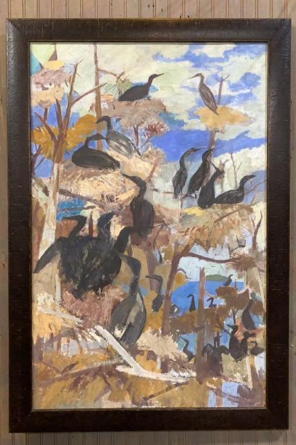 Morris Shulman, Shorebirds in Trees, 1952 (1 of 5)