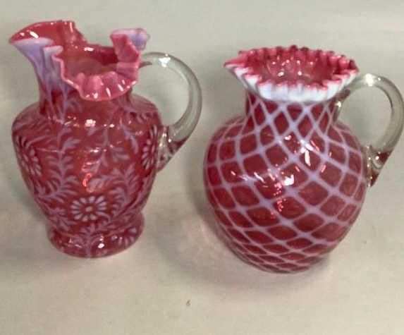 l2 Fenton Cranberry  Opalescent  Pitchers (1 of 6)