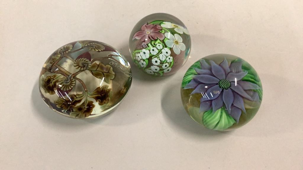 Three Orient and Flume Paperweights (1 of 5)