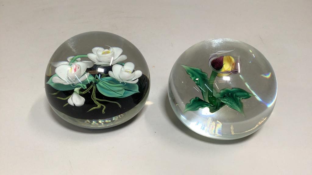 2 Lundberg- Daniel Salazar Art Glass Weights (1 of 6)