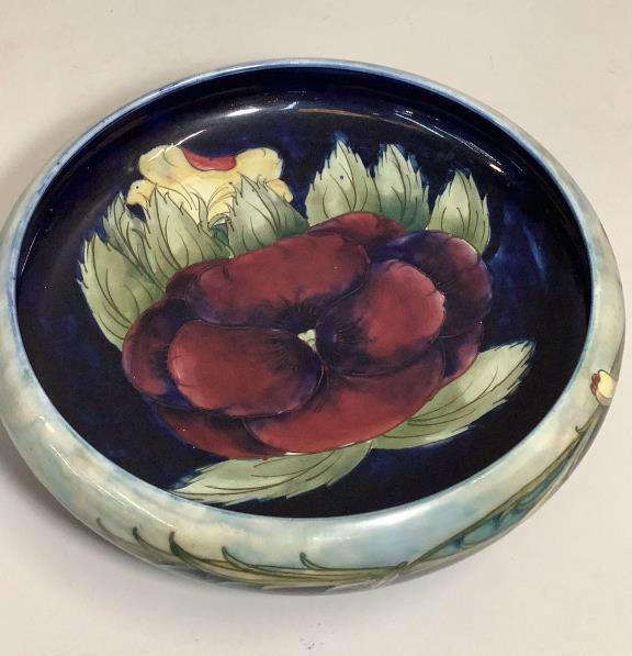 Moorcroft Pansy Shallow Bowl (1 of 7)