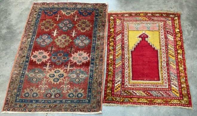Mudjur Prayer Rug &  Shirvan Throw Rug (1 of 6)