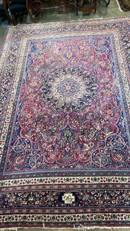 Vintage Hand Knotted Signed Isfahan Rug (1 of 6)