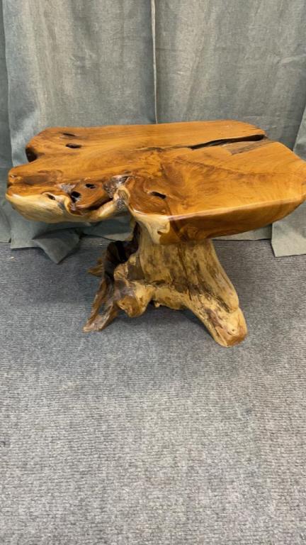 Fruitwood Root Table w Live Edge Top (1 of 4)